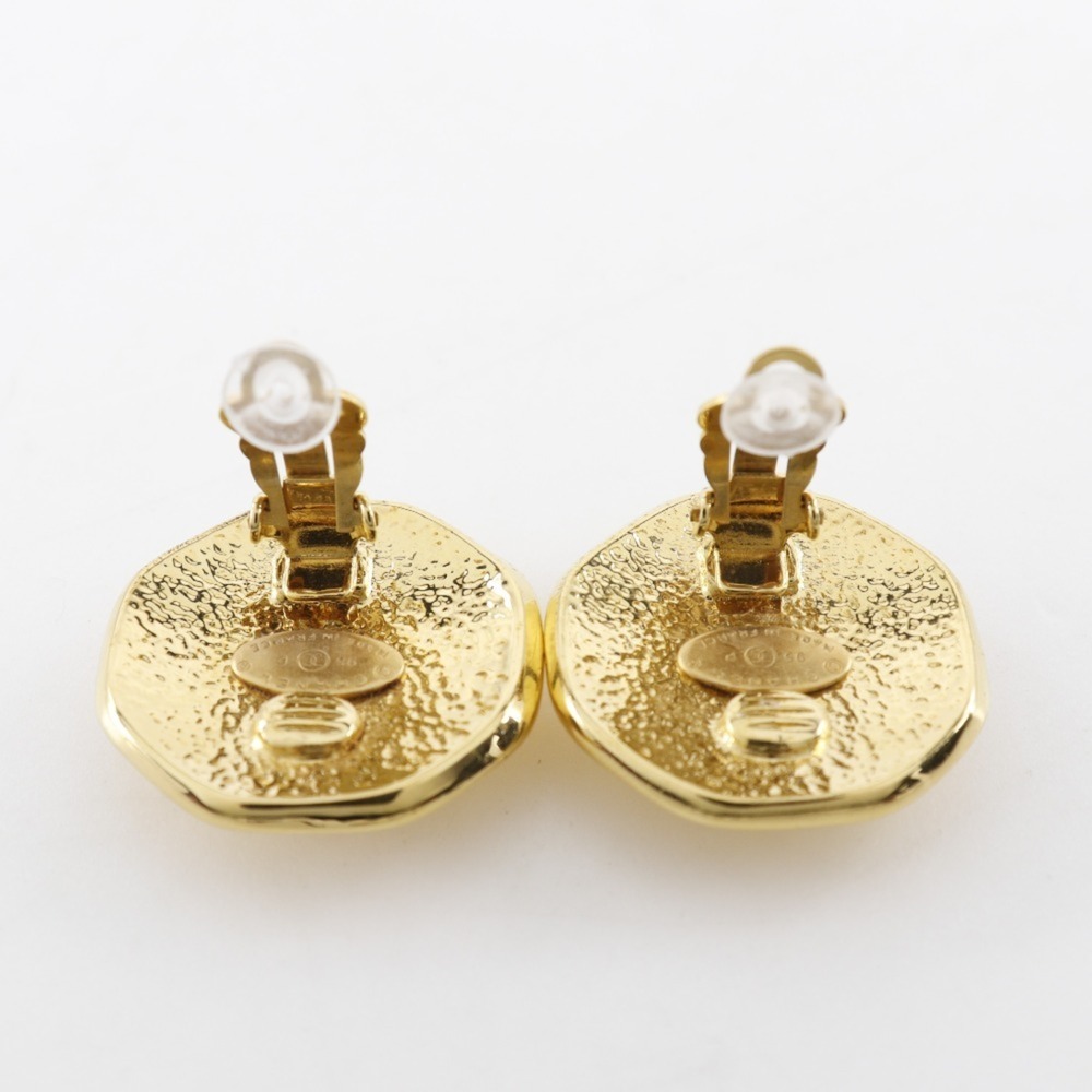 CHANEL Gold Logo Earrings - Picture 4 of 6
